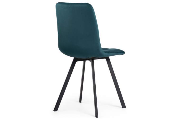 Стул на металлокаркасе Чилли морская волна / черный-4