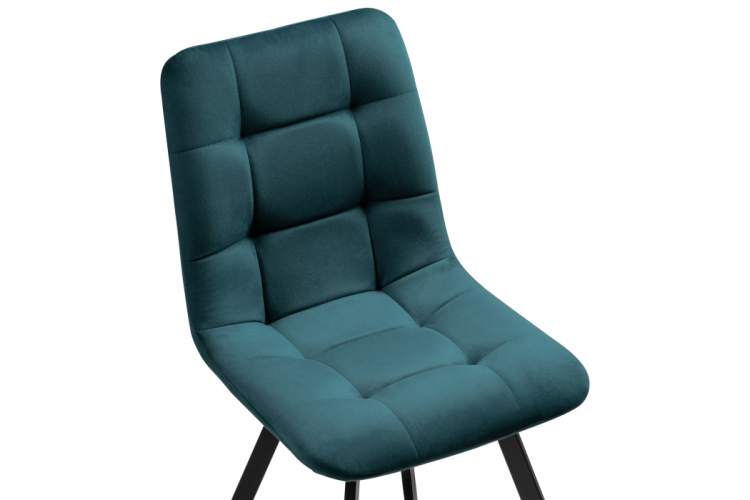 Стул на металлокаркасе Чилли морская волна / черный-5