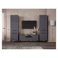 Готовая гостиная Иадама графит / графит софт комплектация 8