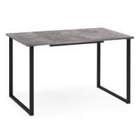 Стол деревянный Лиман 117 (157) x 77 бетон светлый / черный матовый