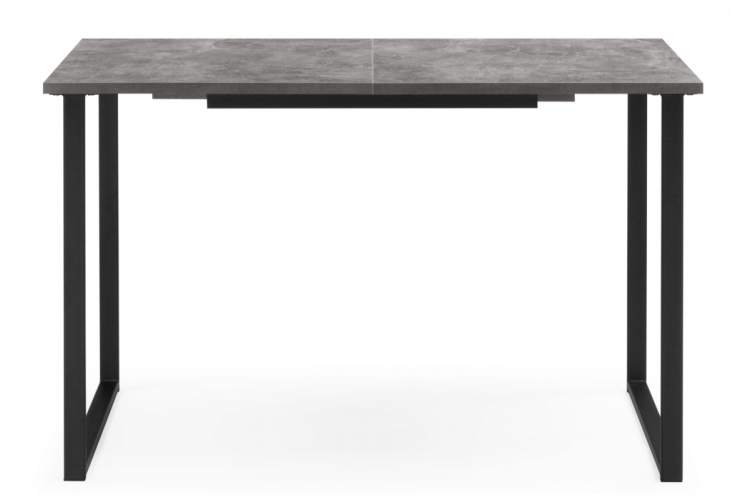 Стол деревянный Лиман 117 (157) x 77 бетон светлый / черный матовый-8