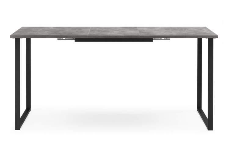 Стол деревянный Лиман 117 (157) x 77 бетон светлый / черный матовый-9