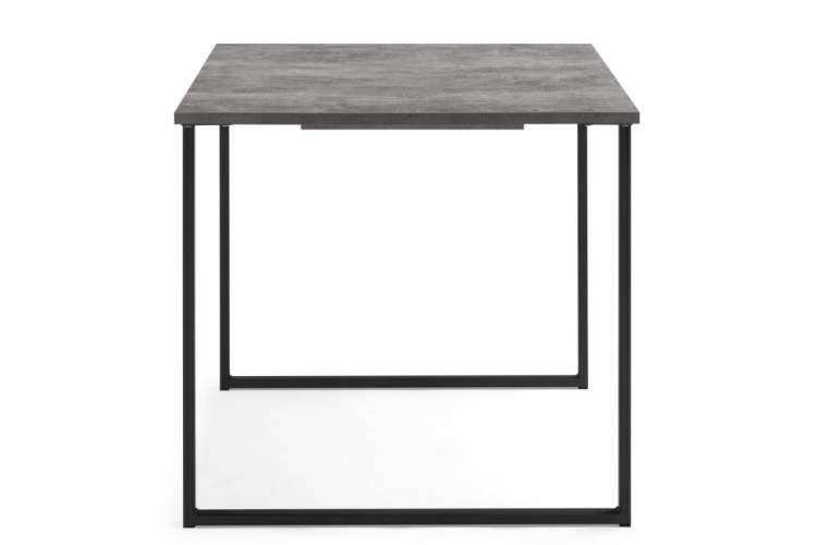 Стол деревянный Лиман 117 (157) x 77 бетон светлый / черный матовый-10