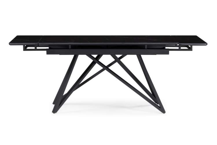 Керамический стол Вилсон 140(200)х80 черный мрамор shakespeare black / черный-1