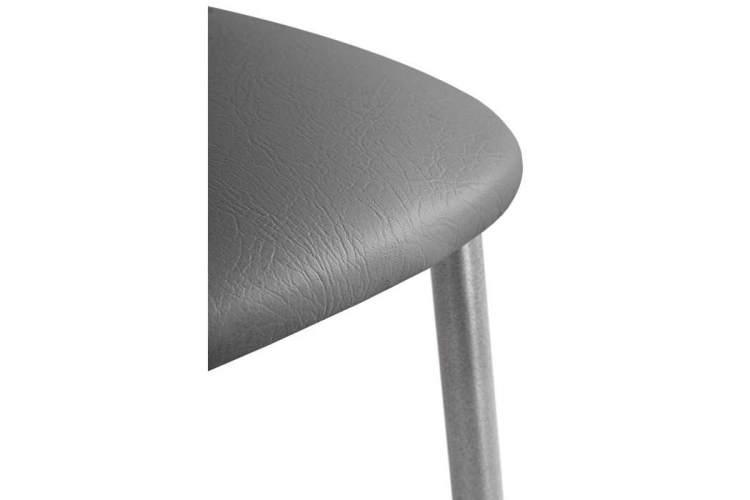 Стул на металлокаркасе Goki с мягкой спинкой серый полимер / светлый мусс-5