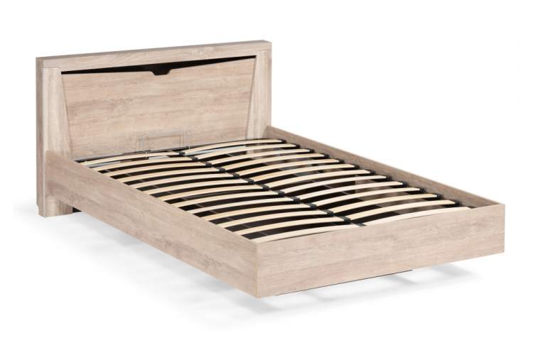 Кровать Магантия 160х200 с ПМ парящая дуб баррик-1