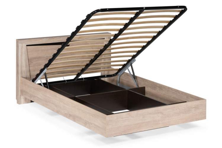 Кровать Магантия 160х200 с ПМ парящая дуб баррик-2