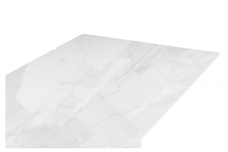 Стол стеклянный Мален 240x110 белый мрамор / белый-13