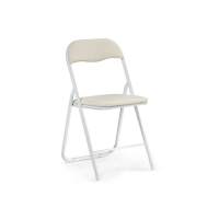 Стул на металлокаркасе Fold 1 складной beige / white Стул на металлокаркасе Fold 1 складной beige / white