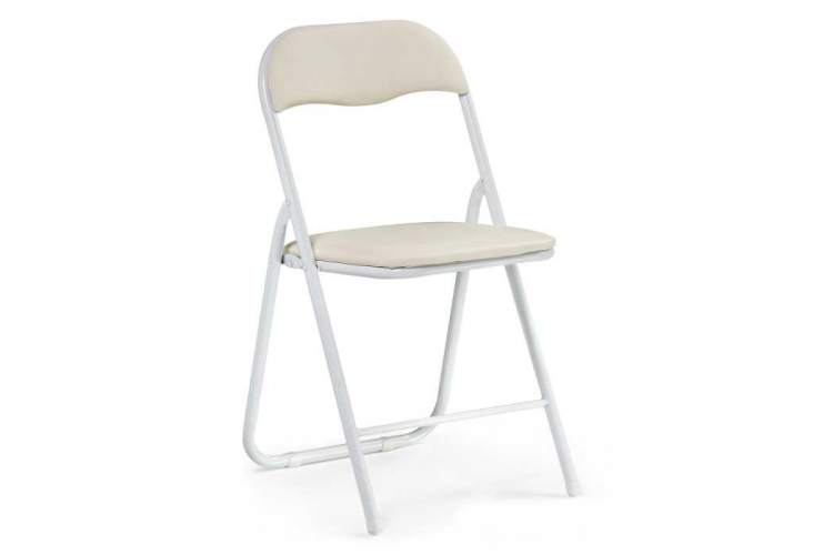 Стул на металлокаркасе Fold 1 складной beige / white
