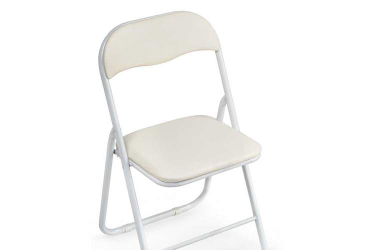 Стул на металлокаркасе Fold 1 складной beige / white-5