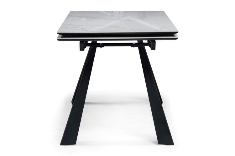 Керамический стол Маунт 140x80 белый мрамор / черный-9