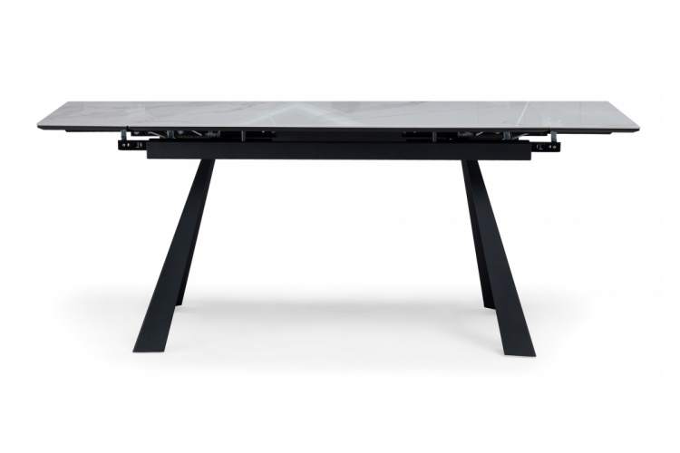 Керамический стол Маунт 140x80 белый мрамор / черный-10