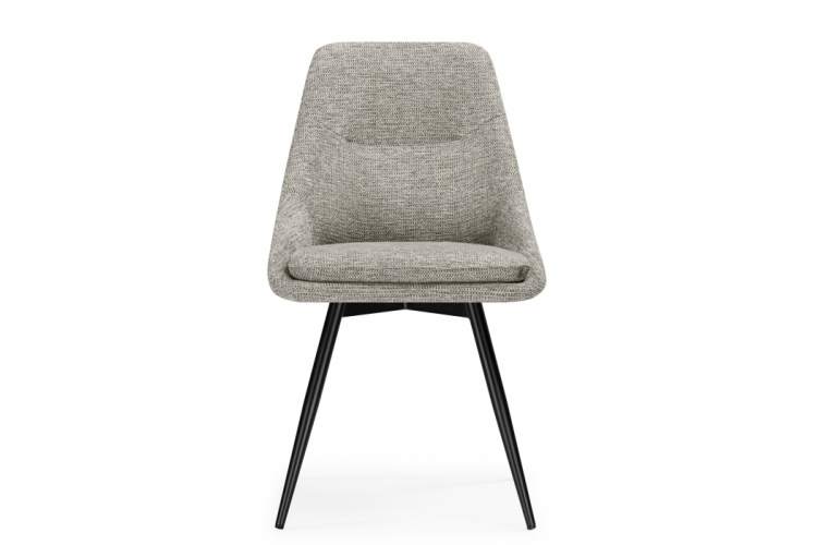 Стул на металлокаркасе Avian вращающийся светло-серый / черный-5