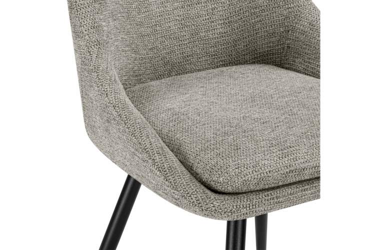 Стул на металлокаркасе Avian вращающийся светло-серый / черный-9