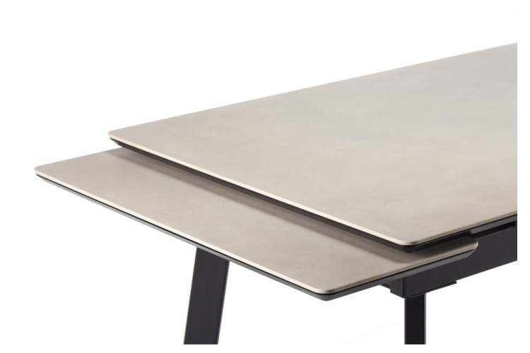 Керамический стол Норман 140(200)х80 carmen light grey / черный-5