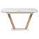 Керамический стол Петир 120(160)х80х75 gilt white / дуб монтана