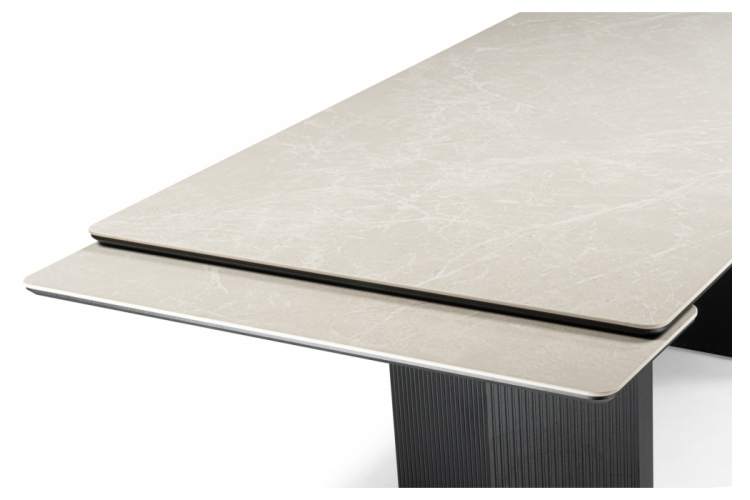 Керамический стол Монерон 200x100 burberry bianco matt / черный-13