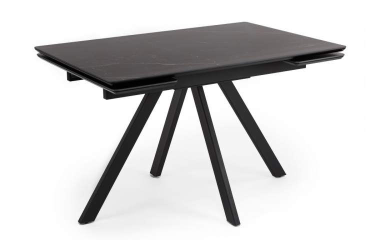 Керамический стол Вилли 120(180)х80 shakespeare black / черный