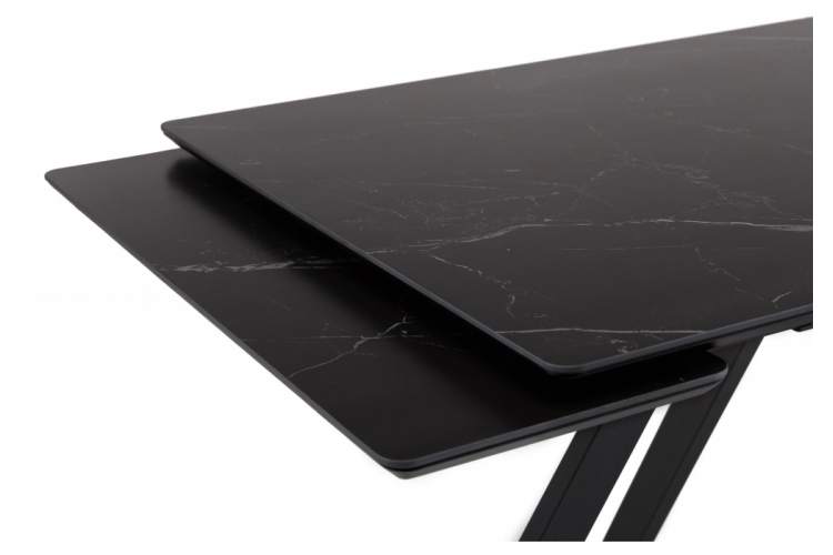 Керамический стол Вилли 120(180)х80 shakespeare black / черный-6