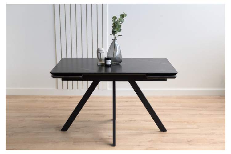 Керамический стол Вилли 120(180)х80 shakespeare black / черный-9