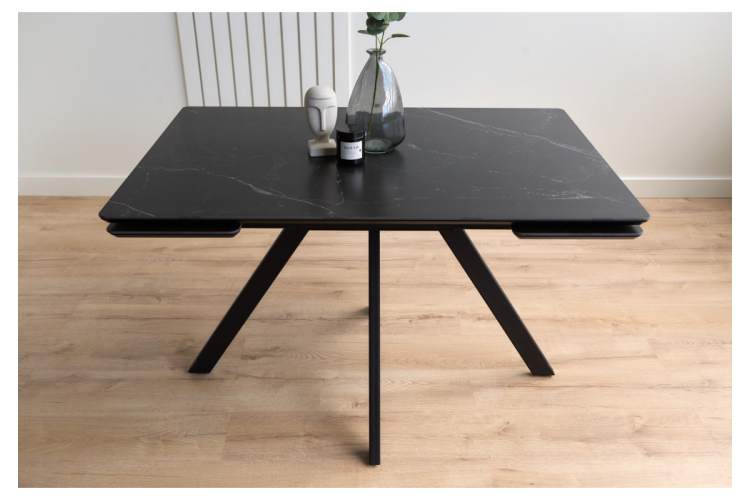 Керамический стол Вилли 120(180)х80 shakespeare black / черный-10