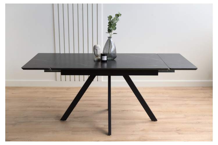 Керамический стол Вилли 120(180)х80 shakespeare black / черный-11