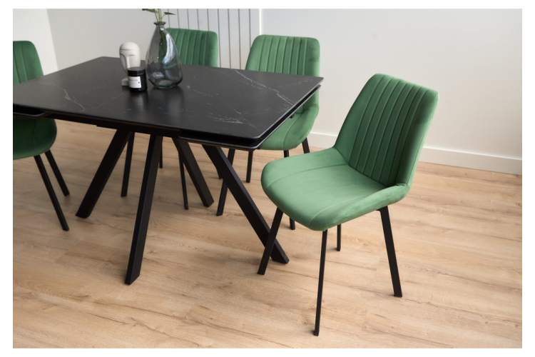 Керамический стол Вилли 120(180)х80 shakespeare black / черный-13