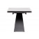 Ноттингем 160(220)х90х77 белый мрамор / черный Керамический стол