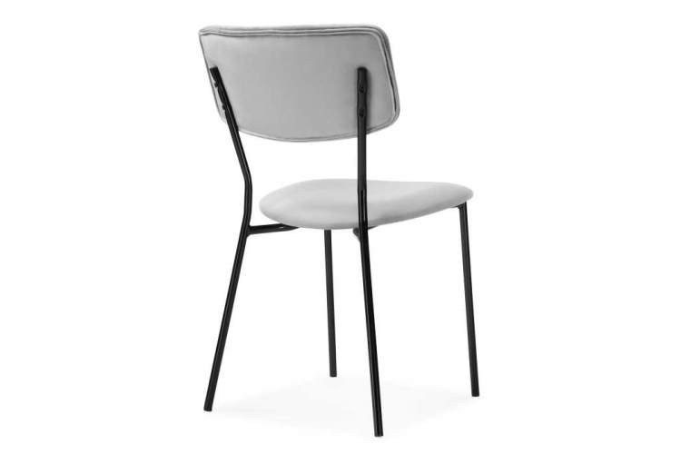 Стул на металлокаркасе Фиер серый / черный глянец-3