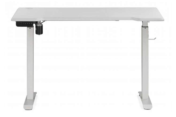 Компьютерный стол Маркос с механизмом подъема 120х75х75 белый / шагрень белая-2