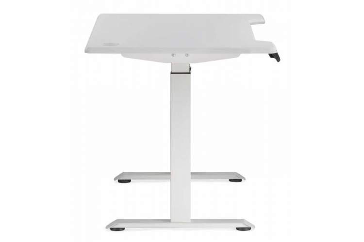Компьютерный стол Маркос с механизмом подъема 120х75х75 белый / шагрень белая-4