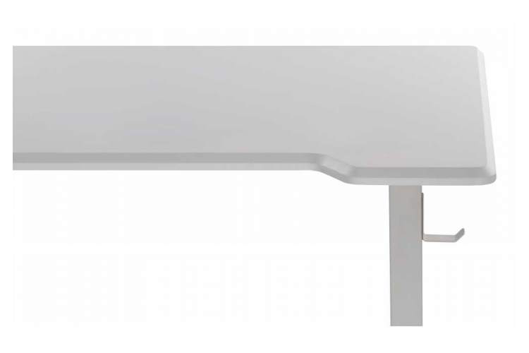 Компьютерный стол Маркос с механизмом подъема 120х75х75 белый / шагрень белая-7