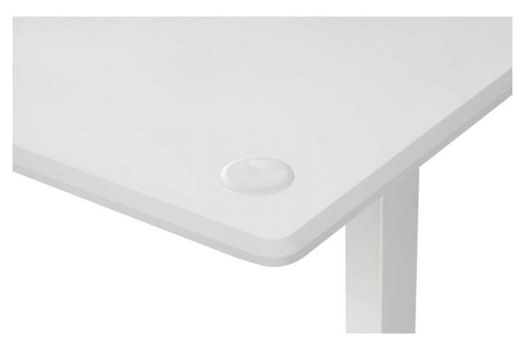 Компьютерный стол Маркос с механизмом подъема 120х75х75 белый / шагрень белая-8