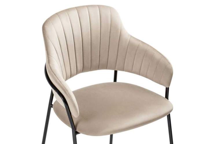 Стул на металлокаркасе Инклес дымчатый / черный глянец-4