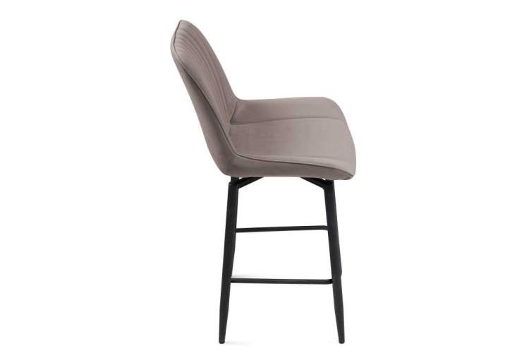 Барный стул Седа К крутящийся латте / черный-4