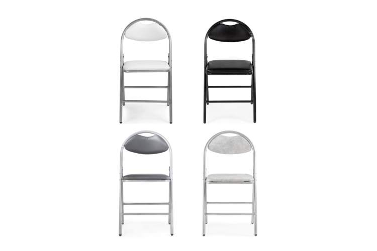 Стул на металлокаркасе Gikat белый полимер / светлый мусс-11