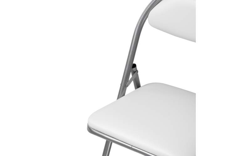 Стул на металлокаркасе Gikat белый полимер / светлый мусс-9