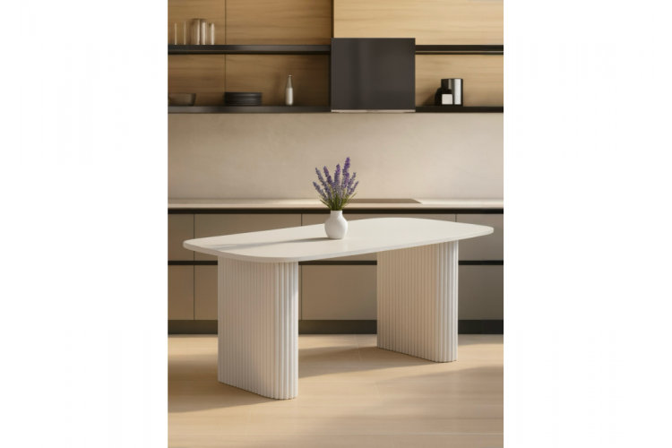 Стол деревянный Бавария B 200 х 90 белая пленка шагрень / белый-1