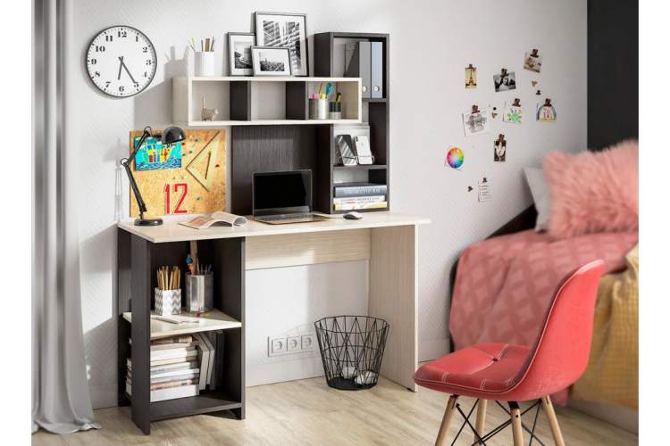 Компьютерный стол Эфес венге / дуб белфорд-1