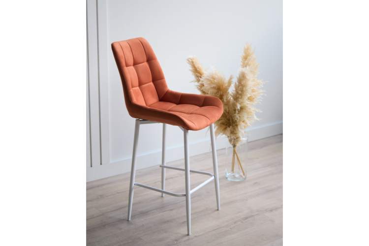 Барный стул Челси терракотовый (zd 432) / белый-2