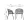 Стул на металлокаркасе Лео серый brendy monsoon 22 / капучино