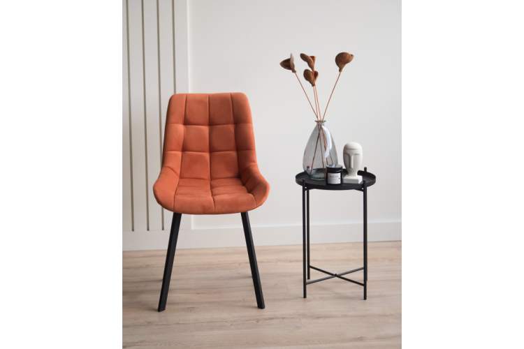 Стул на металлокаркасе Челси 360 П терракотовый (zd 432) / черный np-2