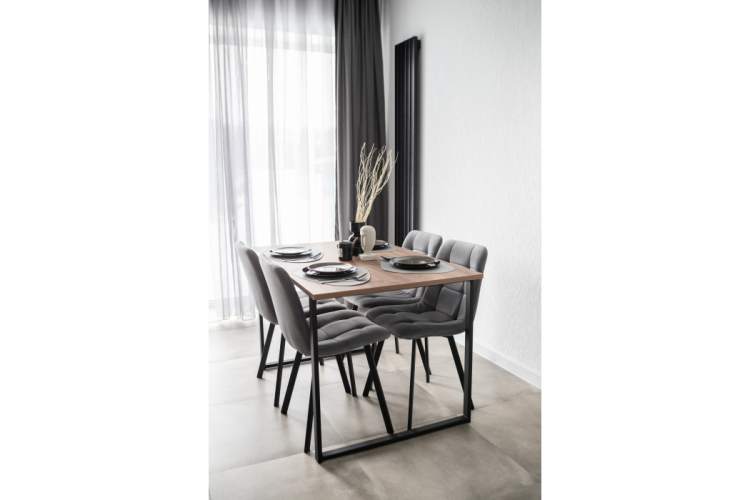 Стол деревянный Лиман 117 х 77 дуб крафт табачный / черный матовый-16