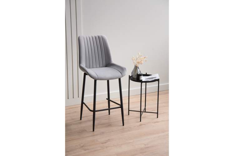 Барный стул Седа 360 светло-серый (zd 960) / черный np-1