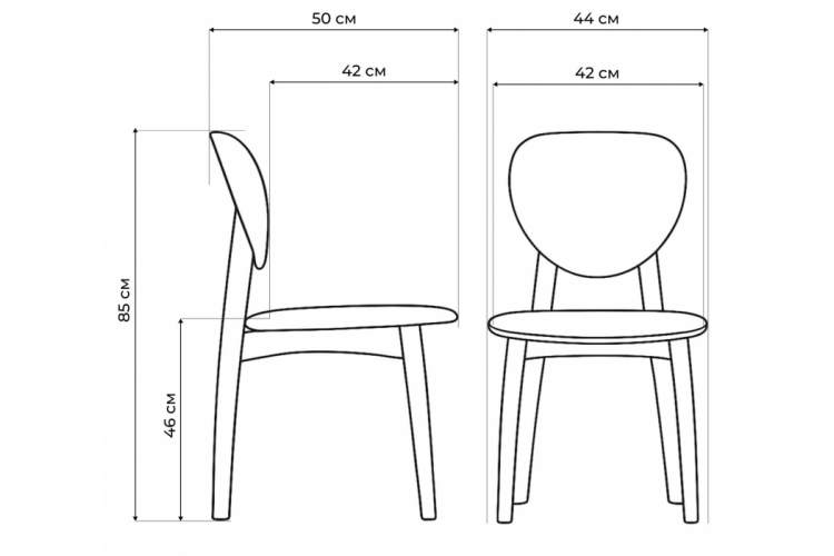 Стул деревянный Окава белый / миланский орех-4