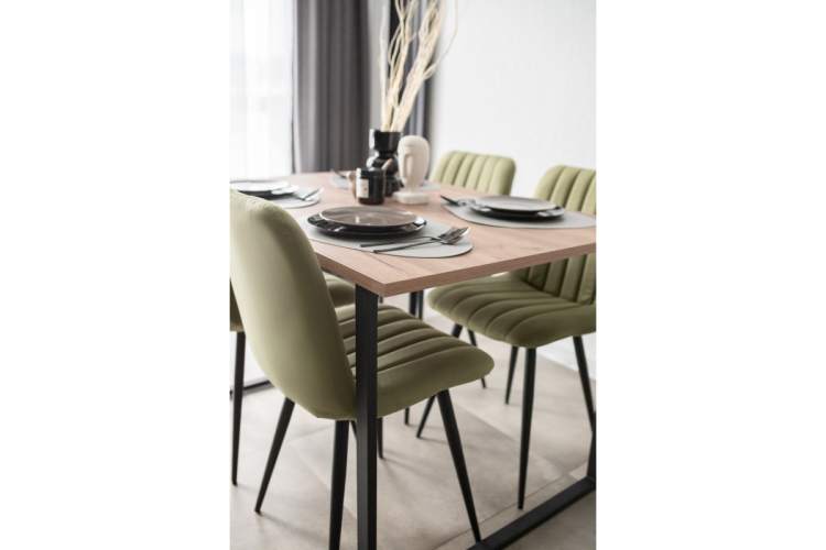 Стол деревянный Лиман 117 х 77 дуб крафт табачный / черный матовый-18