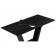 Иматра 140х80х76 черный мрамор / черный кварц Керамический стол