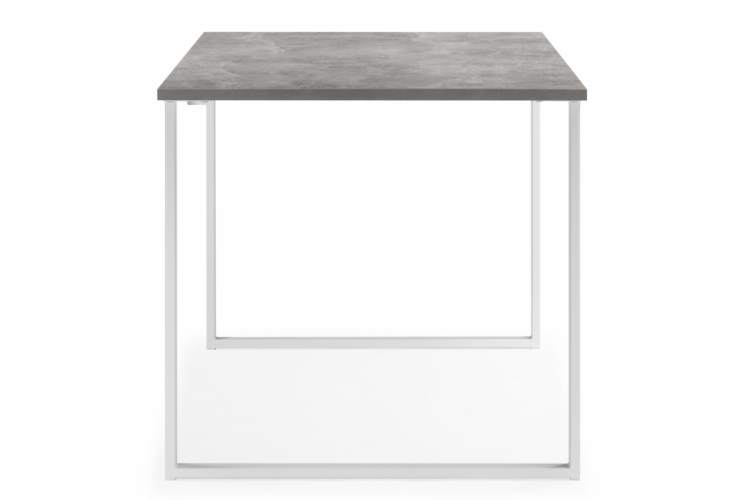 Стол деревянный Лиман 117 x 77 бетон светлый / белый матовый-6