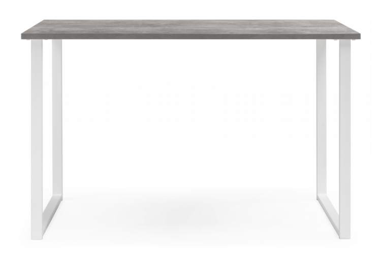 Стол деревянный Лиман 117 x 77 бетон светлый / белый матовый-7